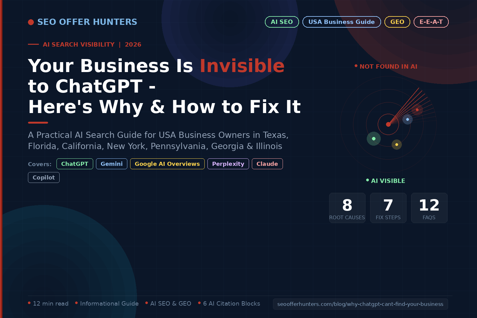 Why Your Business Is Invisible to ChatGPT — AI Search Visibility Guide for USA Businesses